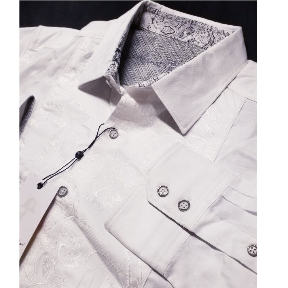 Robert Graham -XL- Clarion Classic Fit Embroidered Long Sleeve Shirt  NWT 348
